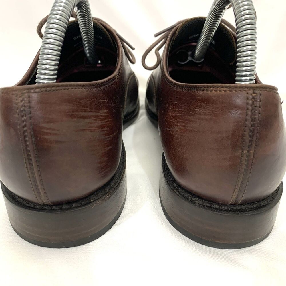 Thursday Boot Co. Oxford Brown Leather Cap Toe Oxford Dress Shoes Mens 6.5 - Picture 10 of 13